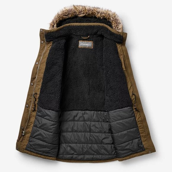 Eddie Bauer Women's Willamette Parka ~ Color Hunter ~ Size Medium (M) ~ EUC ~ - Picture 4 of 7